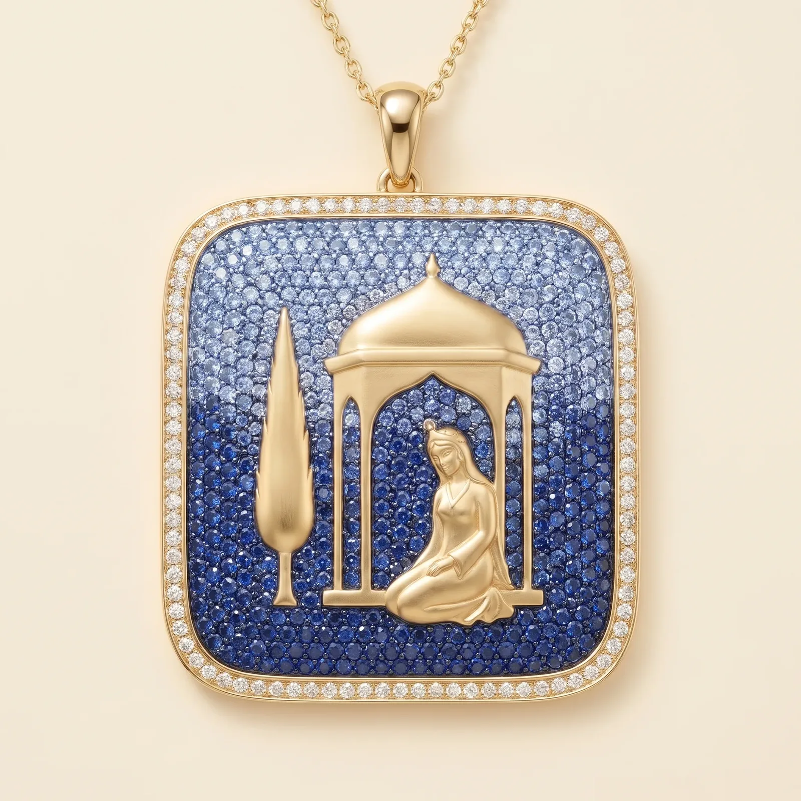 Afsaneh Haft Paykar Blue Dome Pendant