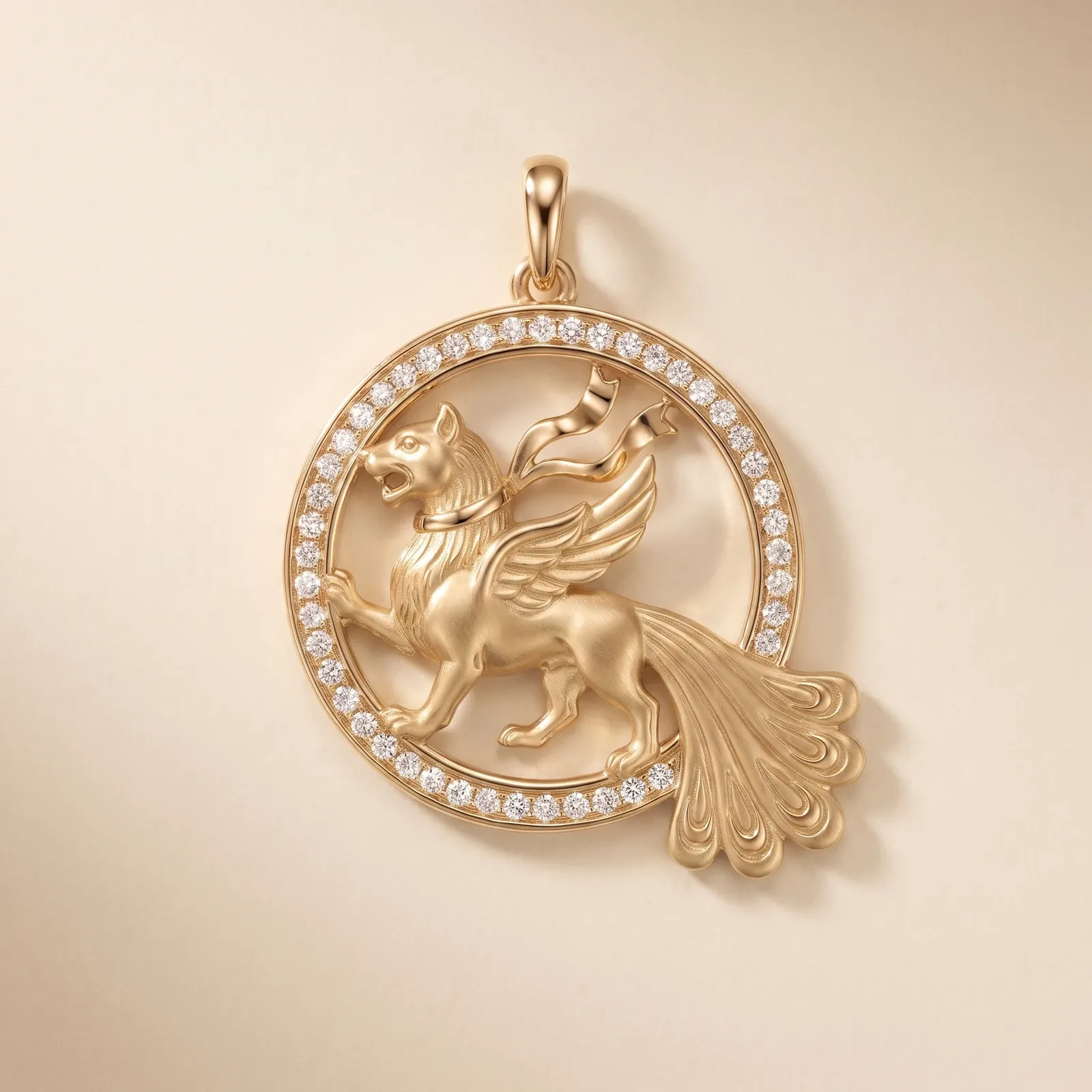 Afsaneh Senmurv Roundel Pendant