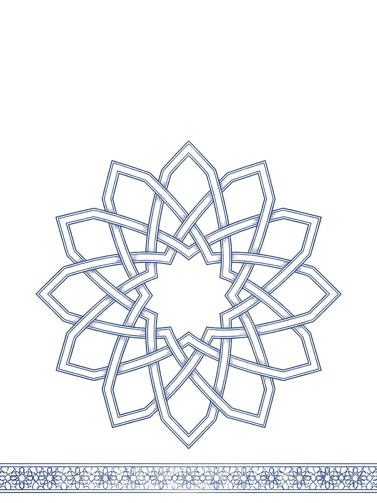 Girih: Persian architecture's knotwork, reimagined in openwork gold.