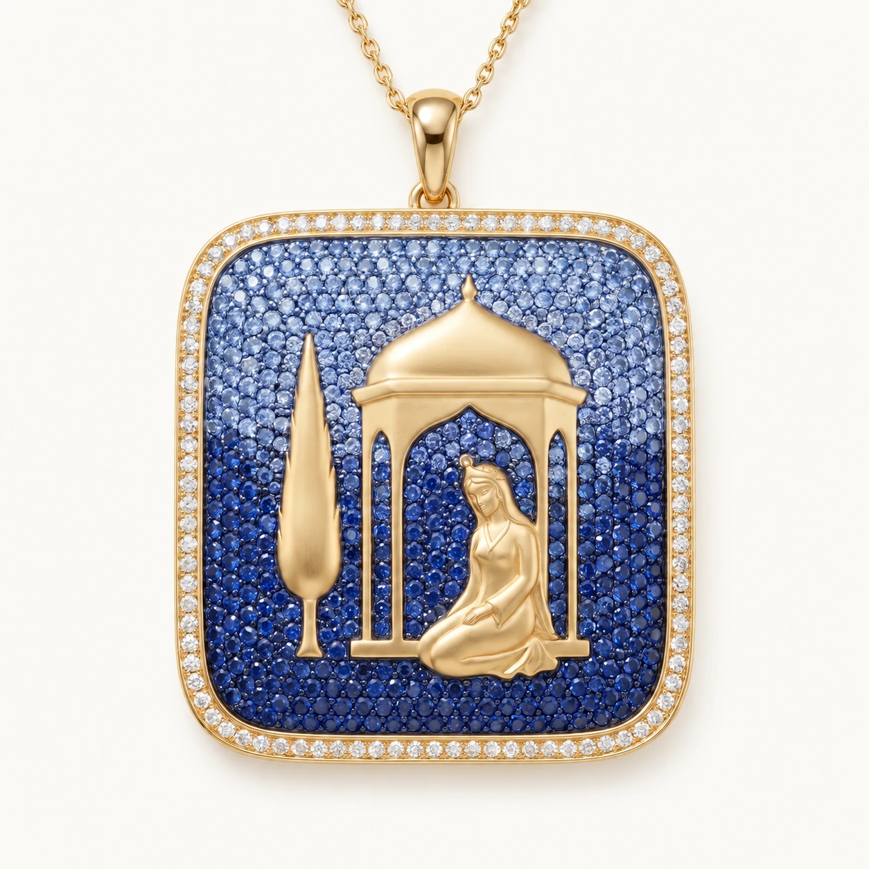 Afsaneh Haft Paykar Blue Dome Pendant