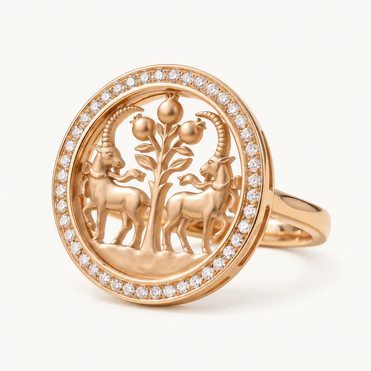 Afsaneh Ibex Roundel Ring
