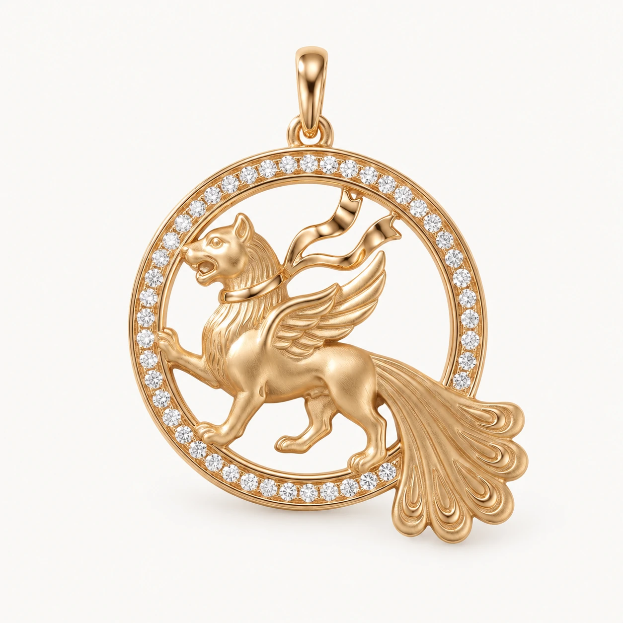 Afsaneh Senmurv Roundel Pendant