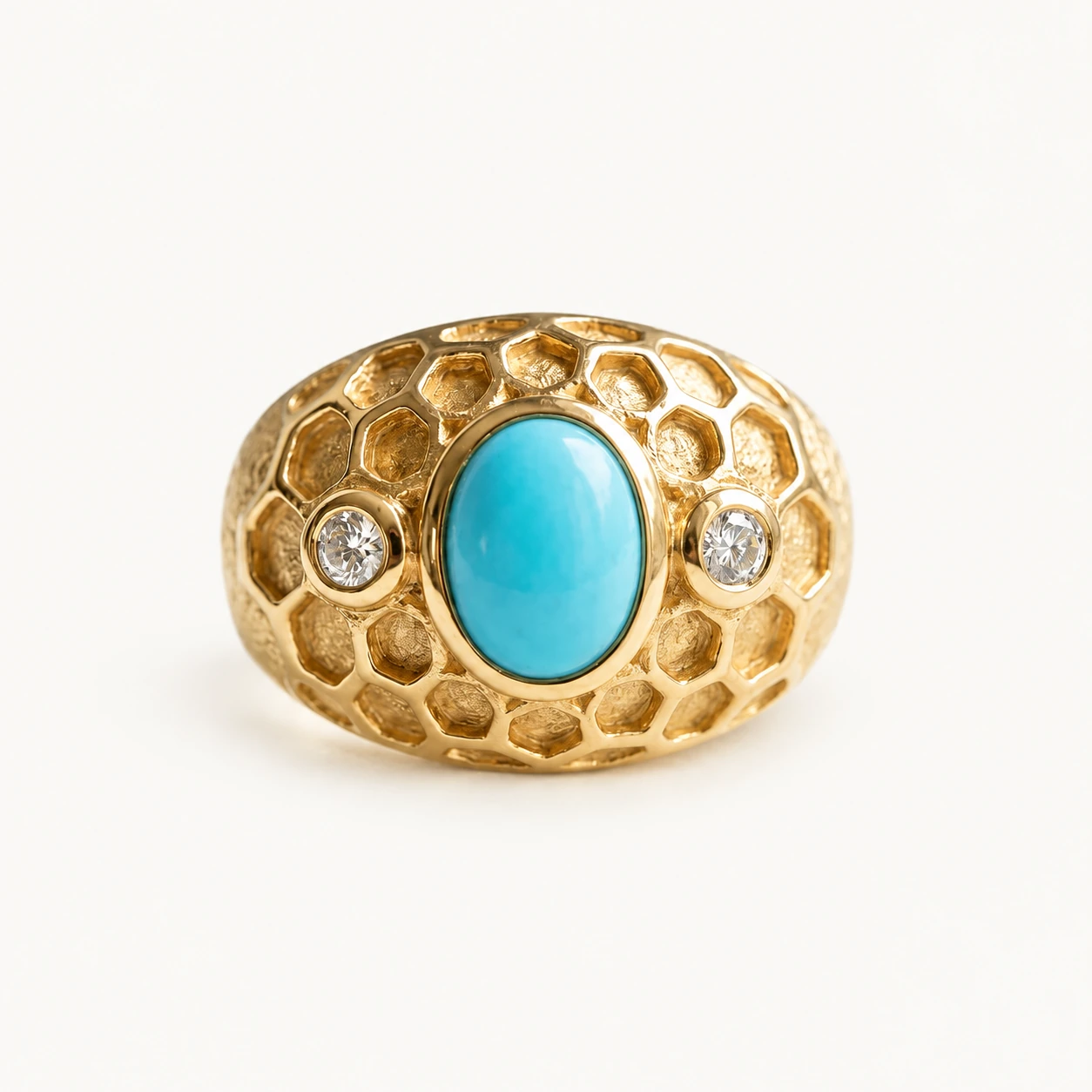 Firouzeh Muqarnas Bridal Ring