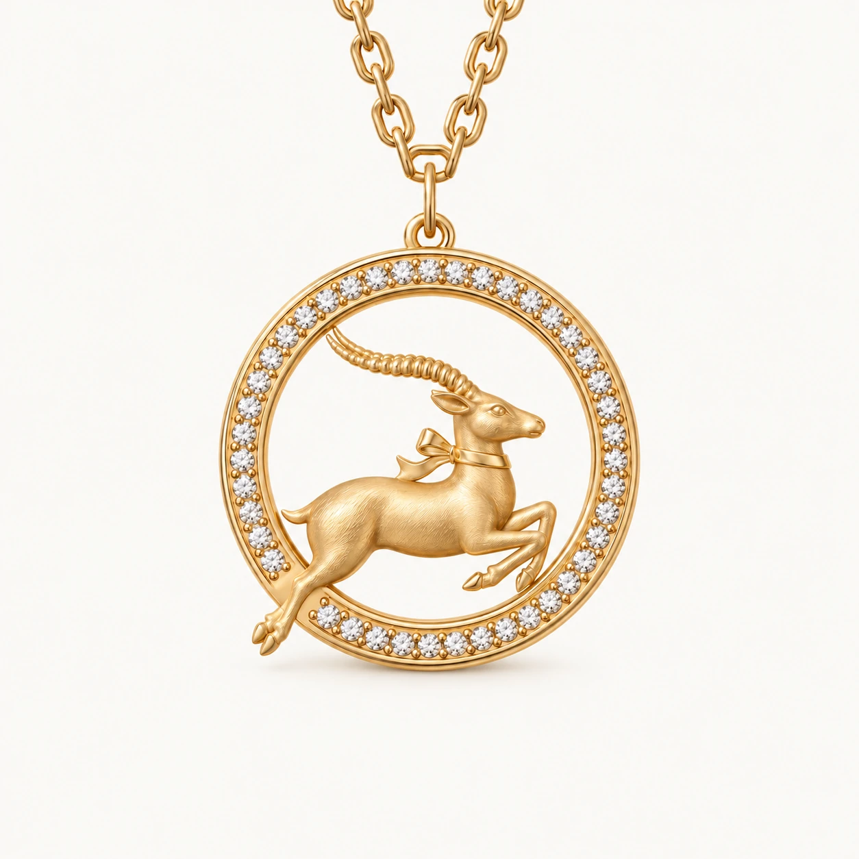 Hamdam Ahu Roundel Pendant