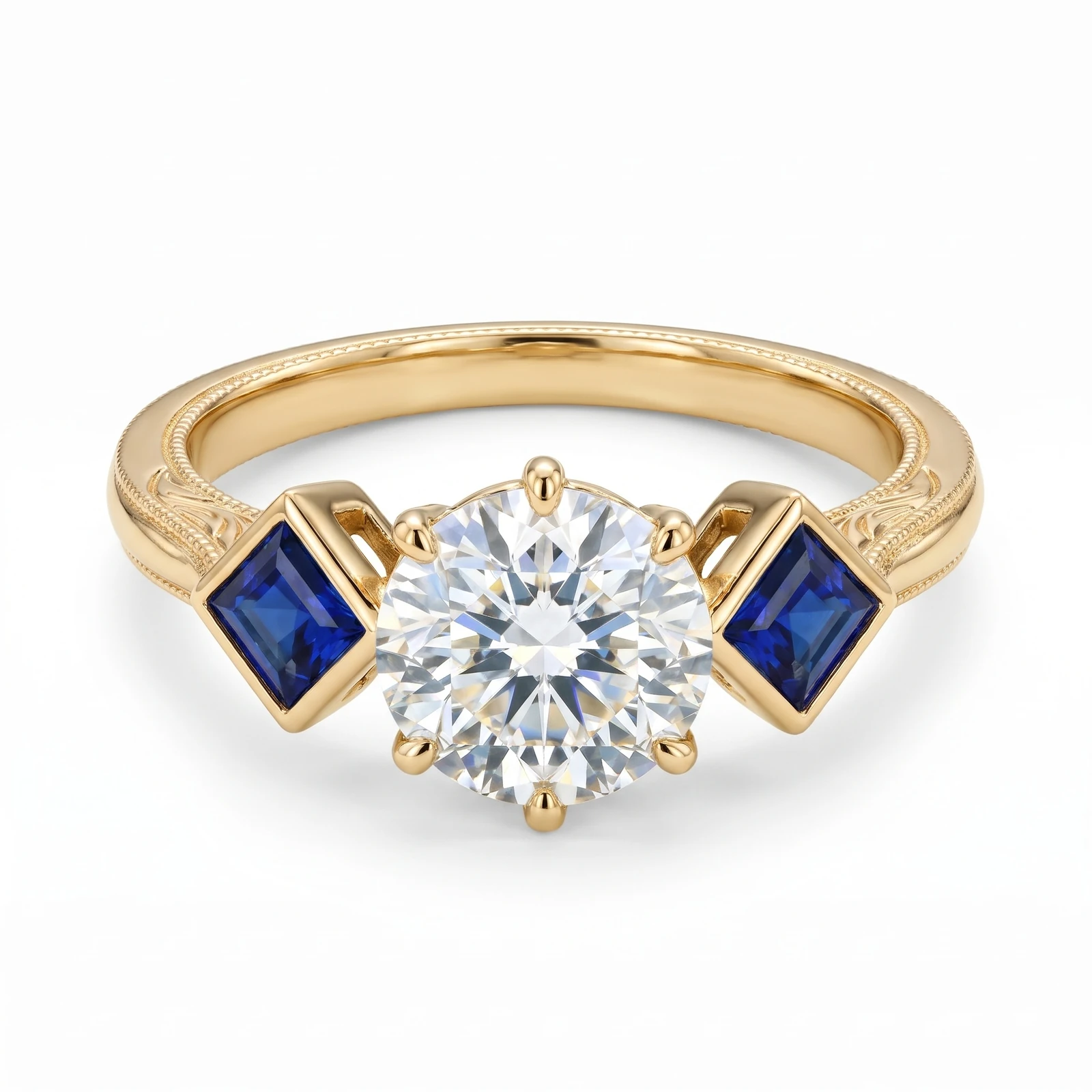 Shireen Engagement Ring | Diamond Three-Stone