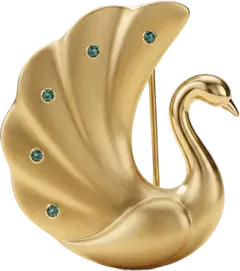 Hamdam Tavus Fan Brooch