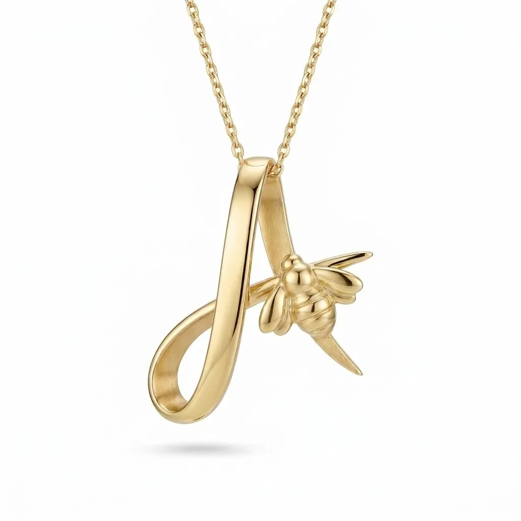 Emza Bee Letter Pendant