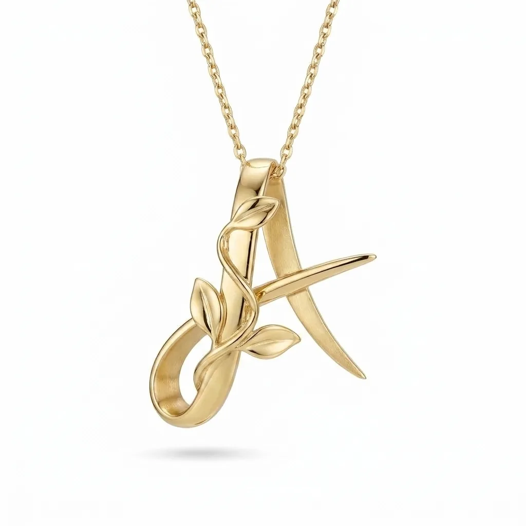 Emza Vine Letter Pendant