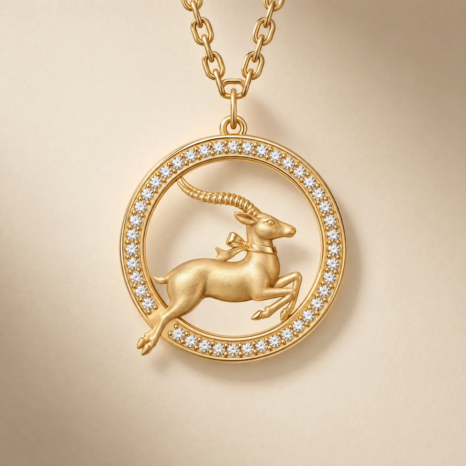 Hamdam Ahu Roundel Pendant
