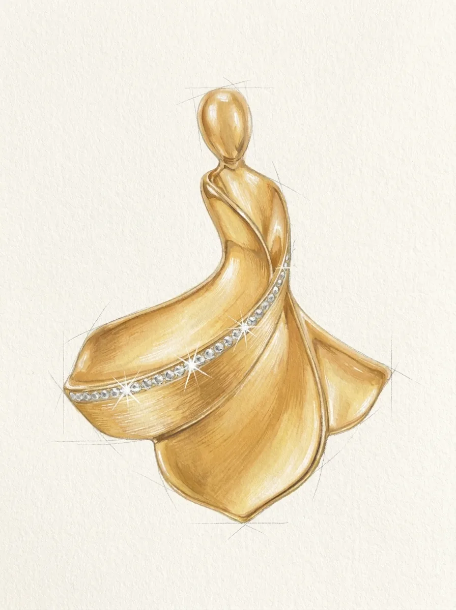 Atelier rendering of the Sama Pendant