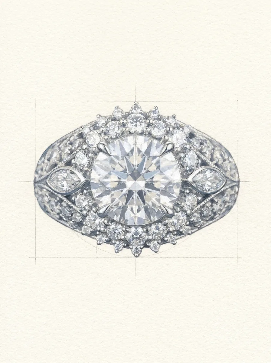 Atelier rendering of the Mahtab ring