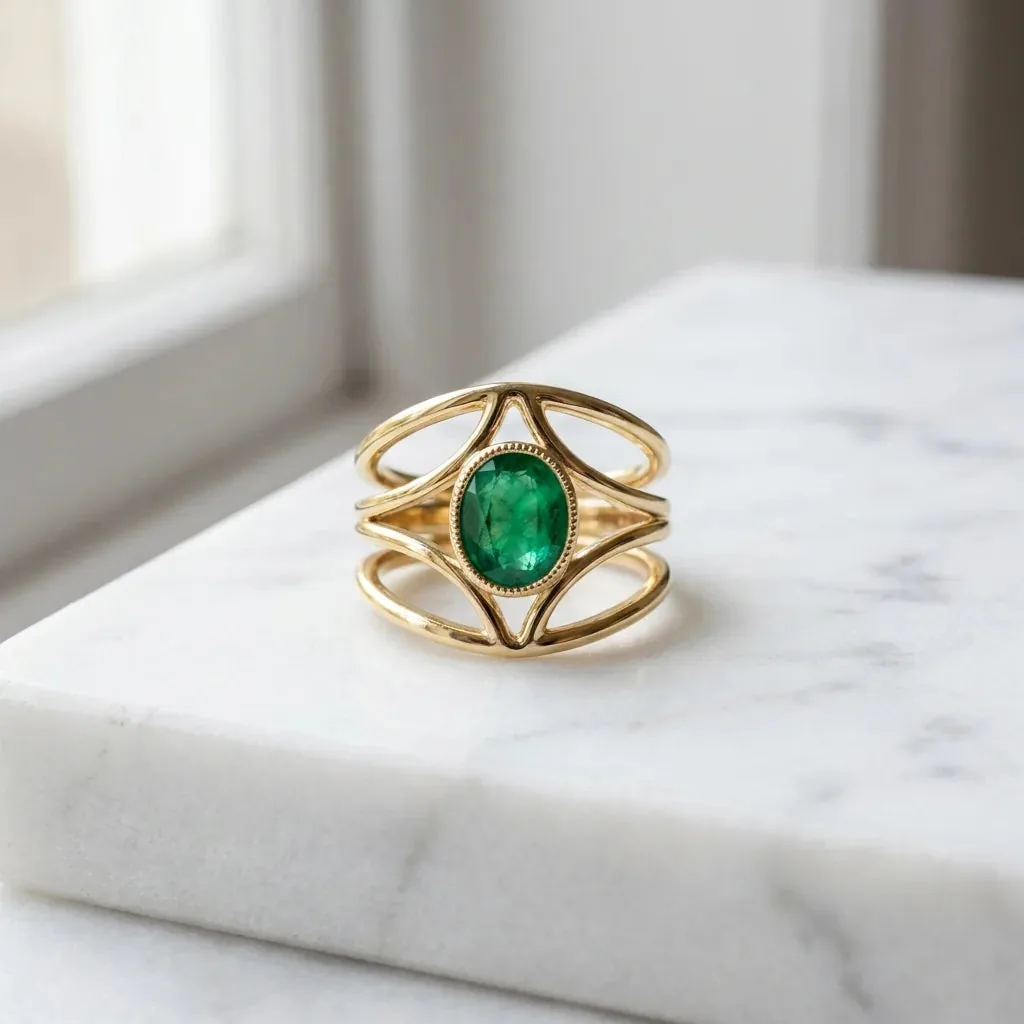 The Golestan Chahar Bagh Bridal Ring, built on the four-fold paradise garden plan.