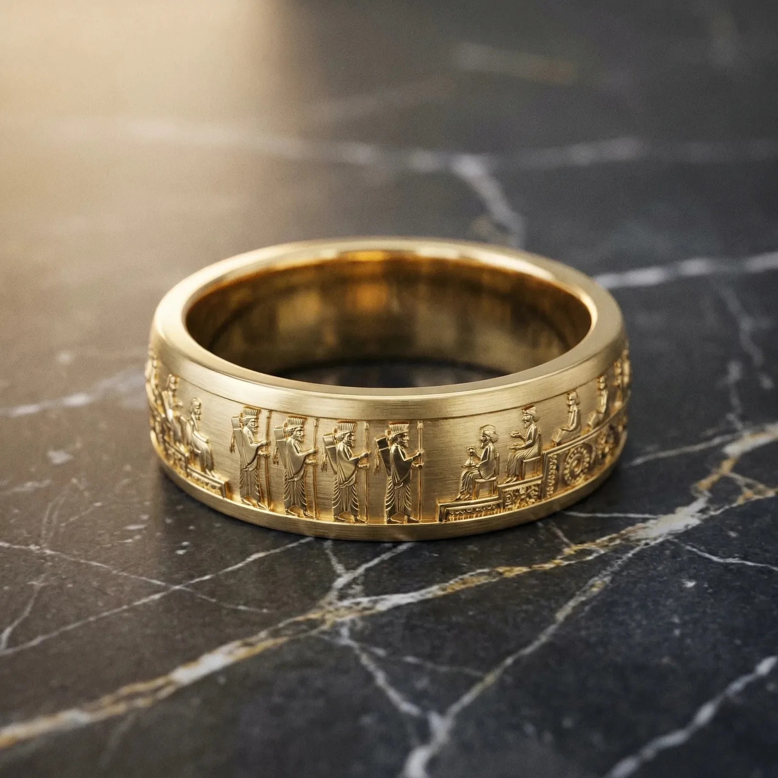 Hamdam Men's Wedding Band | Persepolis Relief