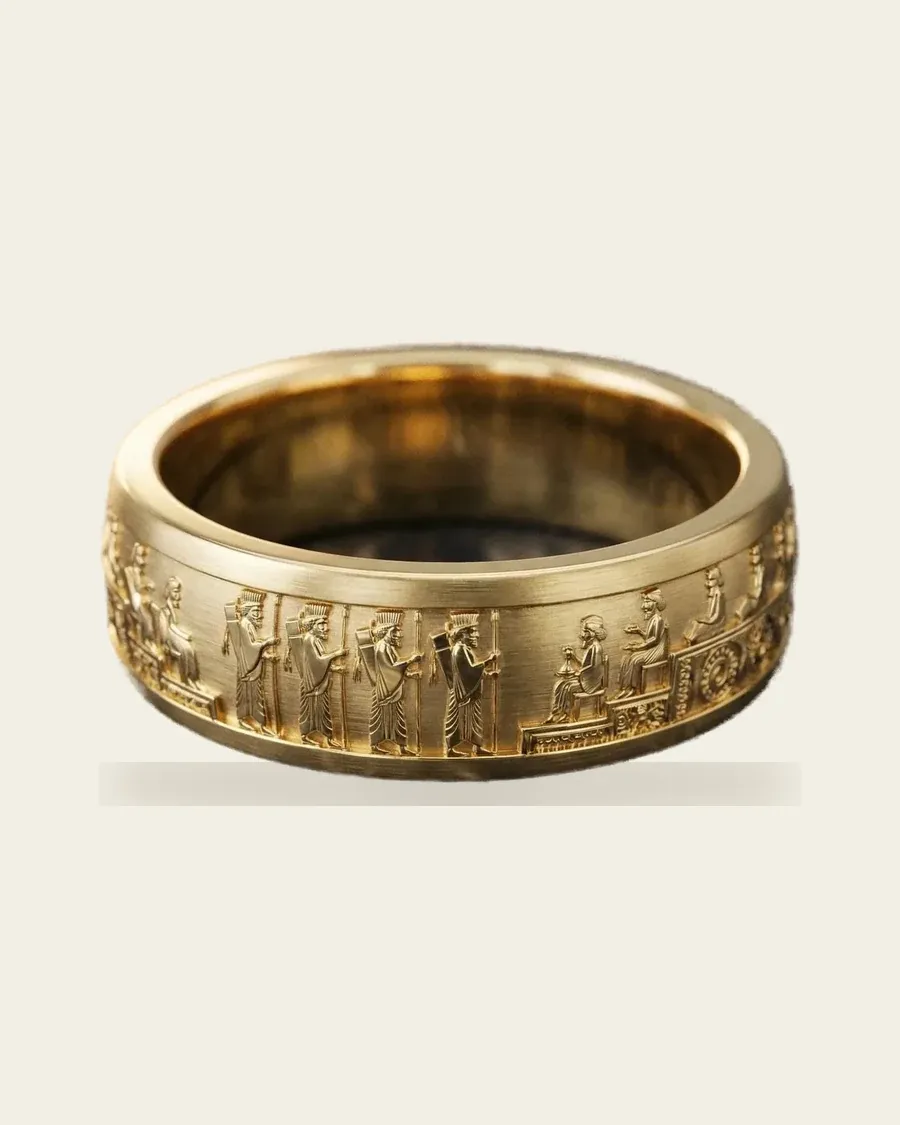 Hamdam Men's Wedding Band | Persepolis Relief