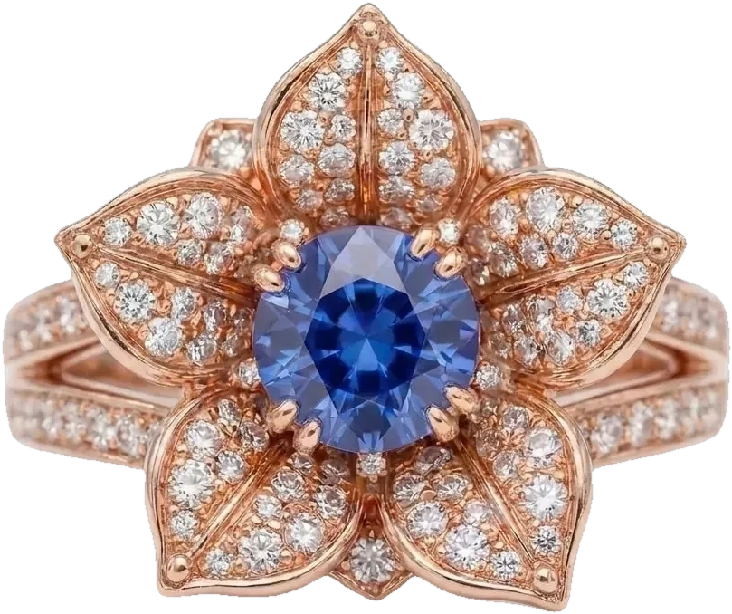 The Golnar Engagement Ring, the collection’s hero piece, shown at monument scale.